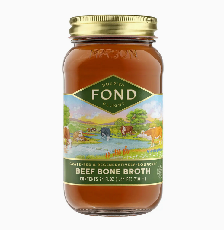 Regenerative Grass-Fed Beef Bone Broth 24oz