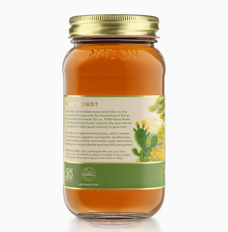 Regenerative Pasture-Raised Chicken Bone Broth 24oz