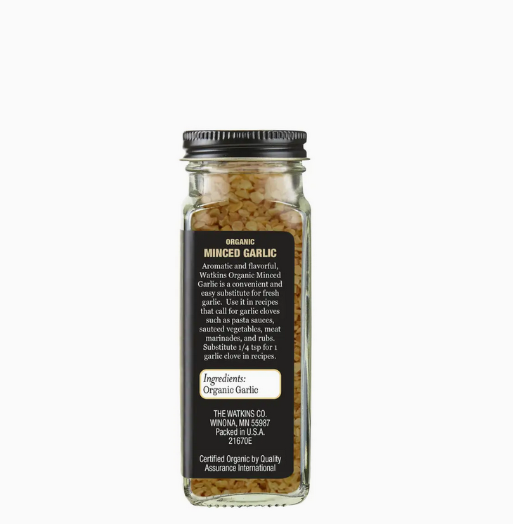 Organiese gemaalde knoffel, 3,3 oz