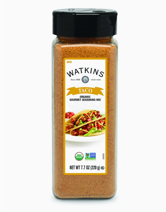 Mezcla de condimentos gourmet orgánicos para tacos, 7,7 oz