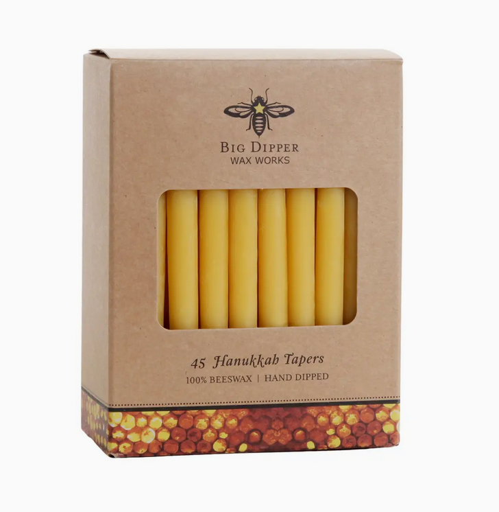 Big Dipper Wax Works - Hanukkah Beeswax Taper Candles