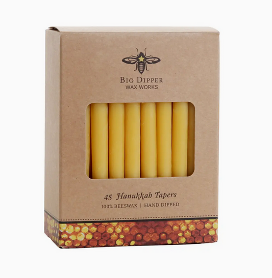 Big Dipper Wax Works - Hanukkah Beeswax Taper Candles