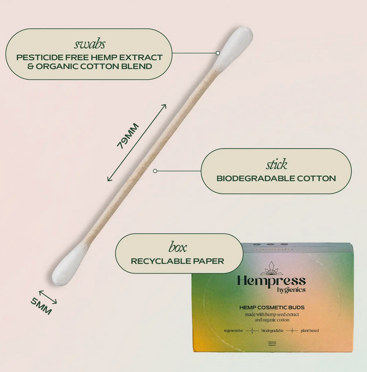 Hemp & Cotton Swabs
