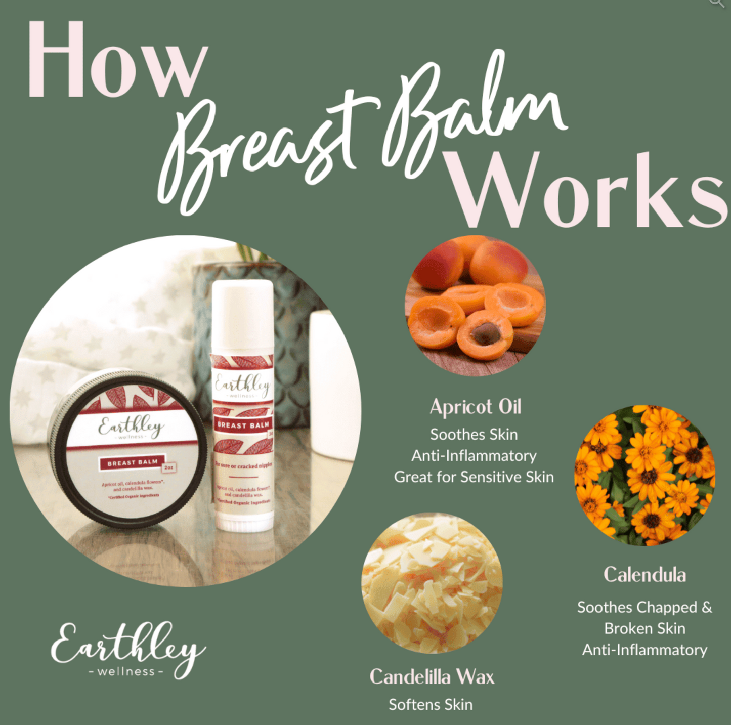 Breast Balm Herbal Salve To Soothe Sore Nipples