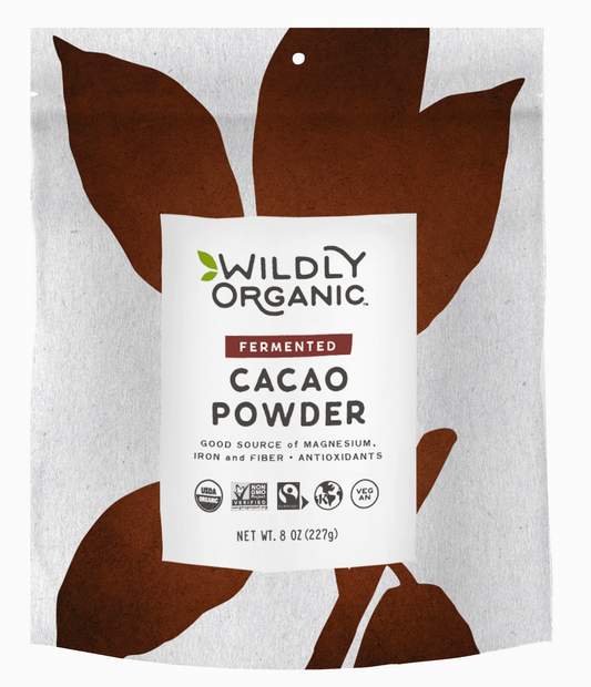 Gefermenteerde rou organiese kakaopoeier