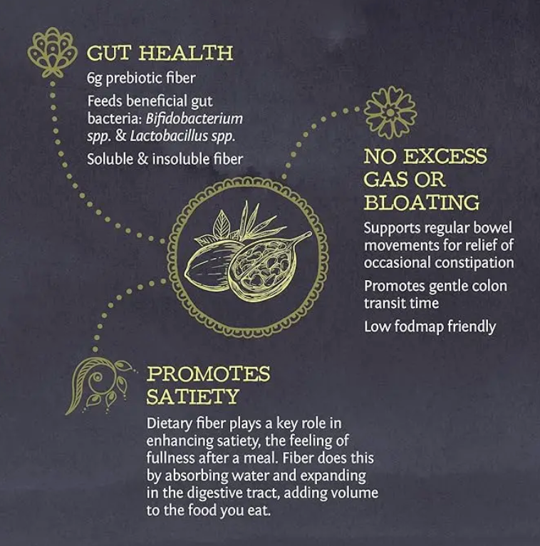 Suplemento de fibra prebiótica en polvo Be Well - Orgánico