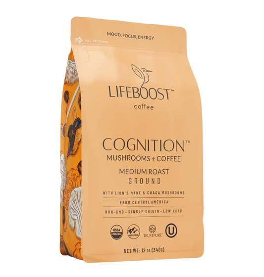 Café con hongos cognitivos