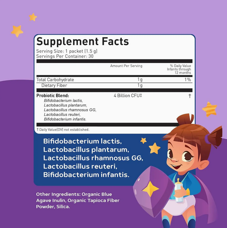 Baby Probiotics 6-12 Months Organic (Powder)