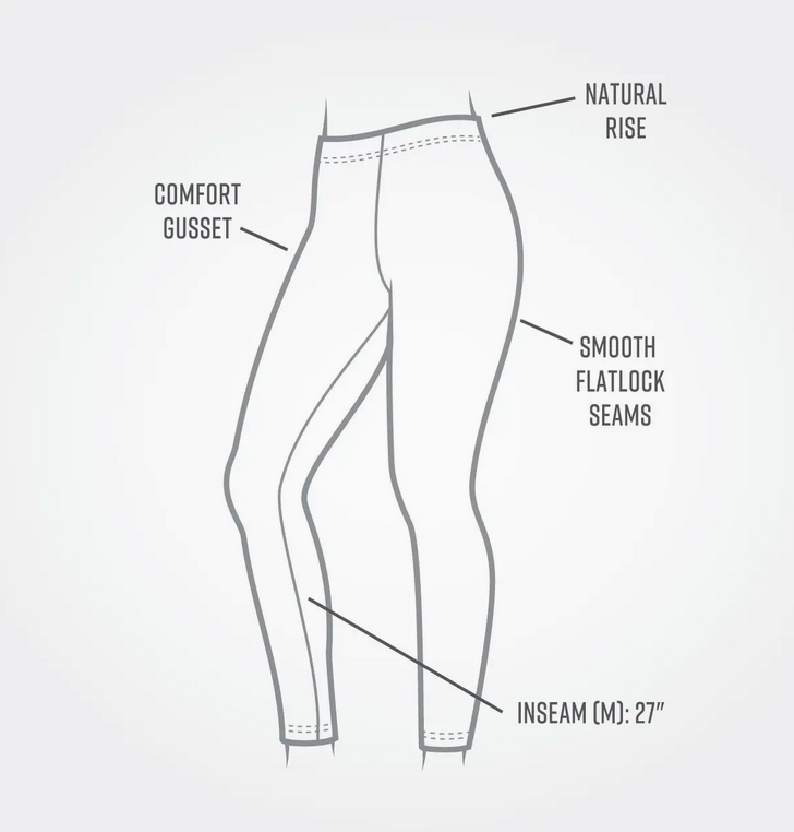 Organic Cotton Base Layer Ankle Leggings