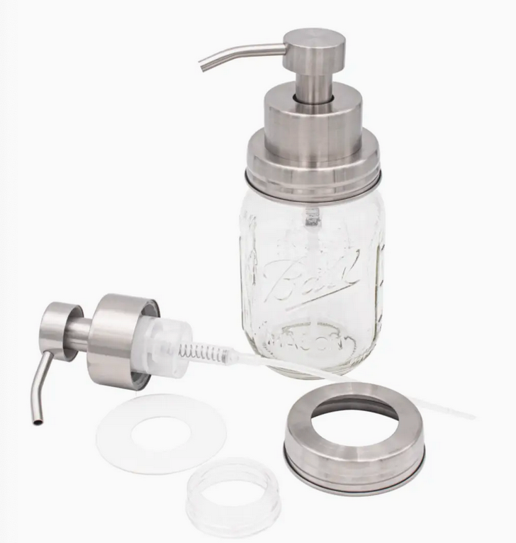 Foaming Soap Pump Dispensers For Regular Mouth Mason Jars