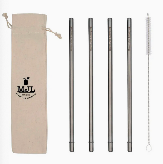 Long Safer Rounded End Stainless Steel Straw For Quart Jars