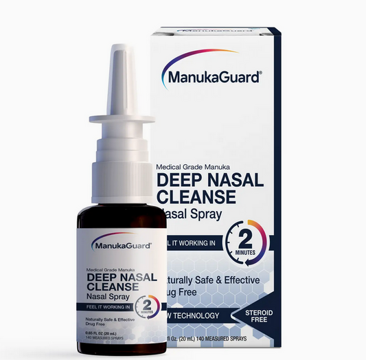 Deep Nasal Cleanse Nasal Spray, Medical Grade Manuka Honey