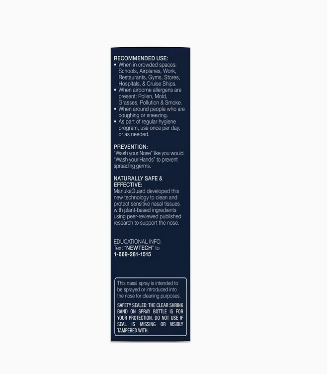 Deep Nasal Cleanse Nasal Spray, Medical Grade Manuka Honey