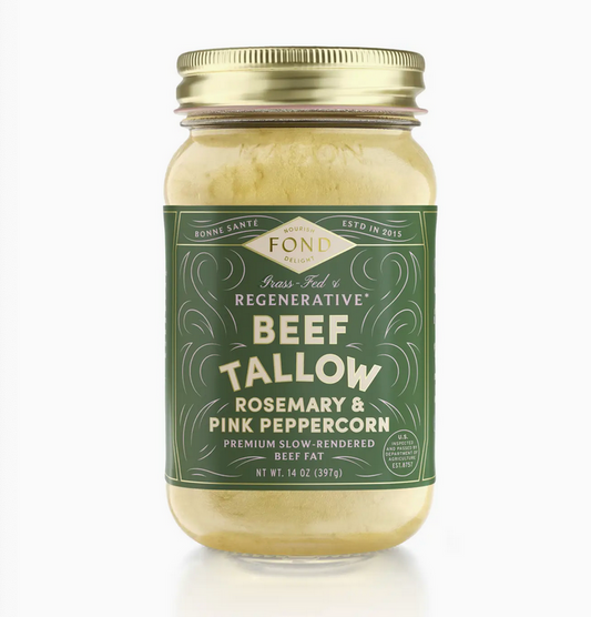 Rosemary & Pink Peppercorn Regenerative Beef Tallow