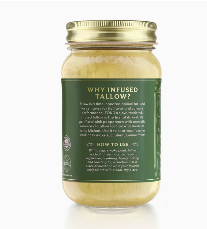 Rosemary & Pink Peppercorn Regenerative Beef Tallow