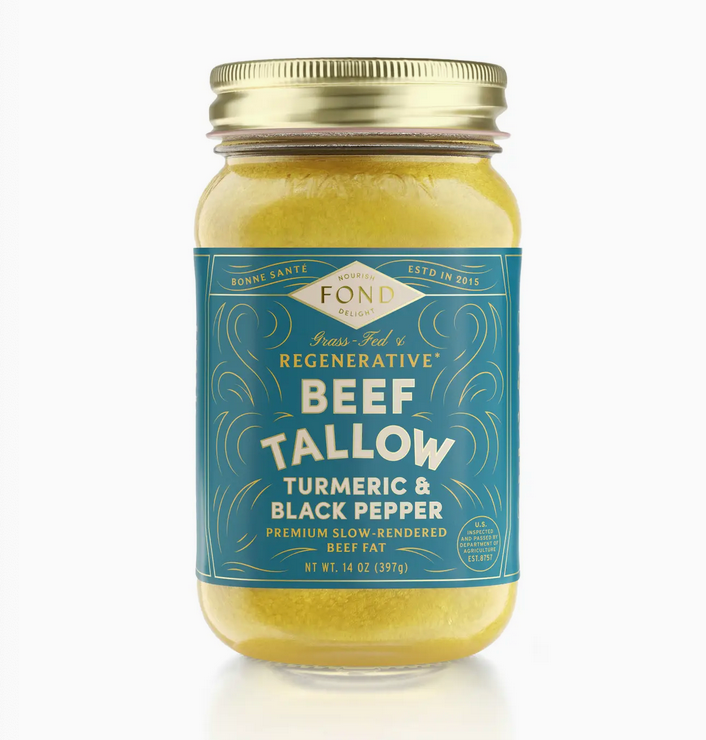 Turmeric & Black Pepper Regenerative Beef Tallow