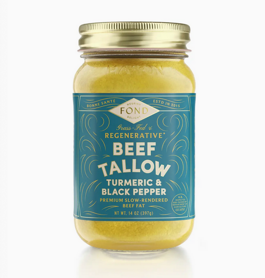 Turmeric & Black Pepper Regenerative Beef Tallow