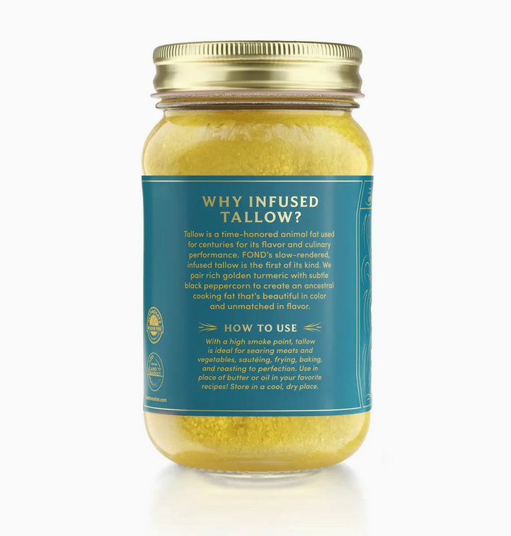 Turmeric & Black Pepper Regenerative Beef Tallow