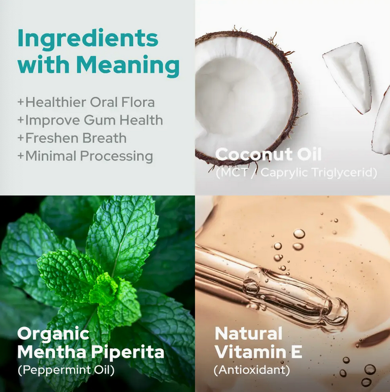 Natural Mouth Pulling Oil | Ayurvedic and Mint - 240ml