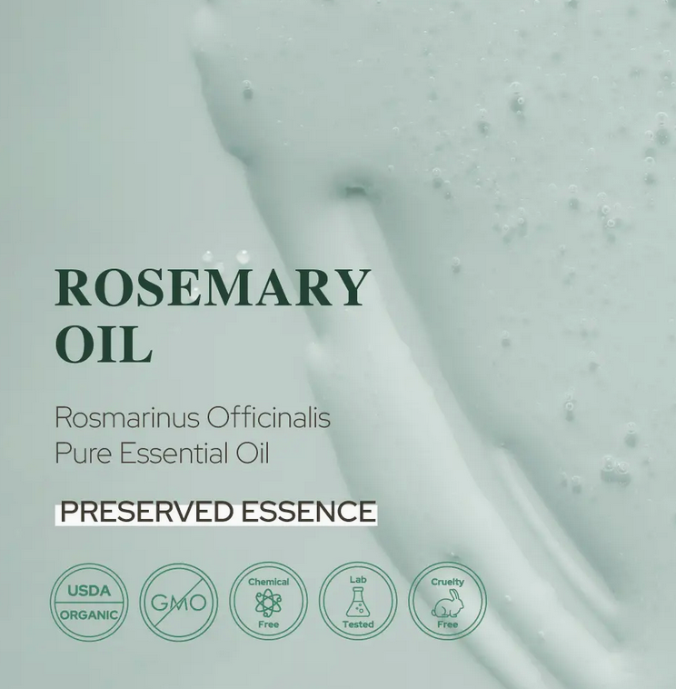 Rosemary Essential Oil For Aromatherapy Hair, Skin, & Nails