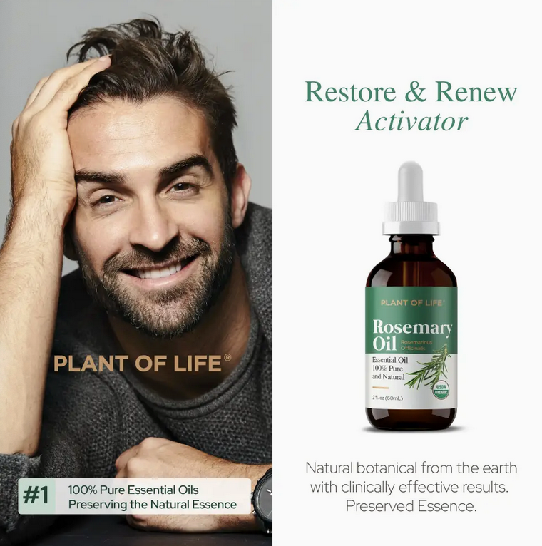 Rosemary Essential Oil For Aromatherapy Hair, Skin, & Nails