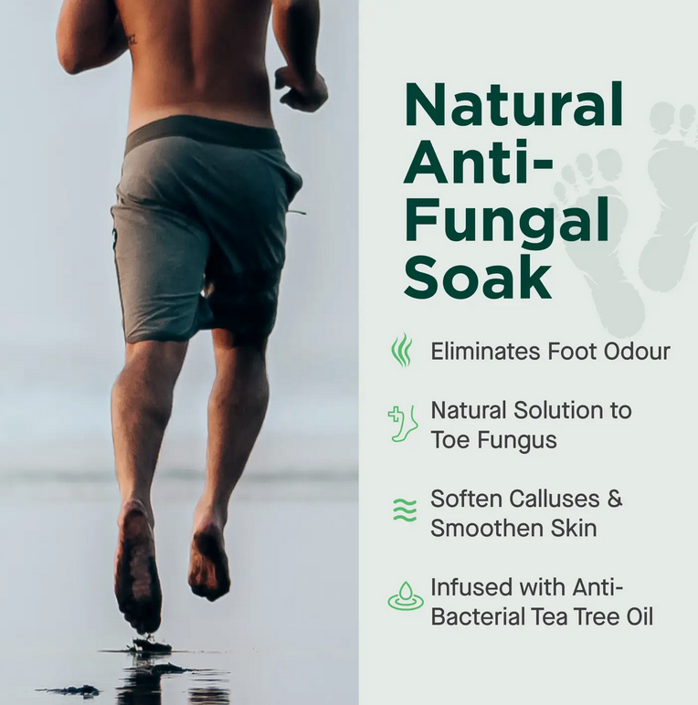 Tea Tree Oil Foot Soak with Epsom Salt | Fungus & Odor 16 oz