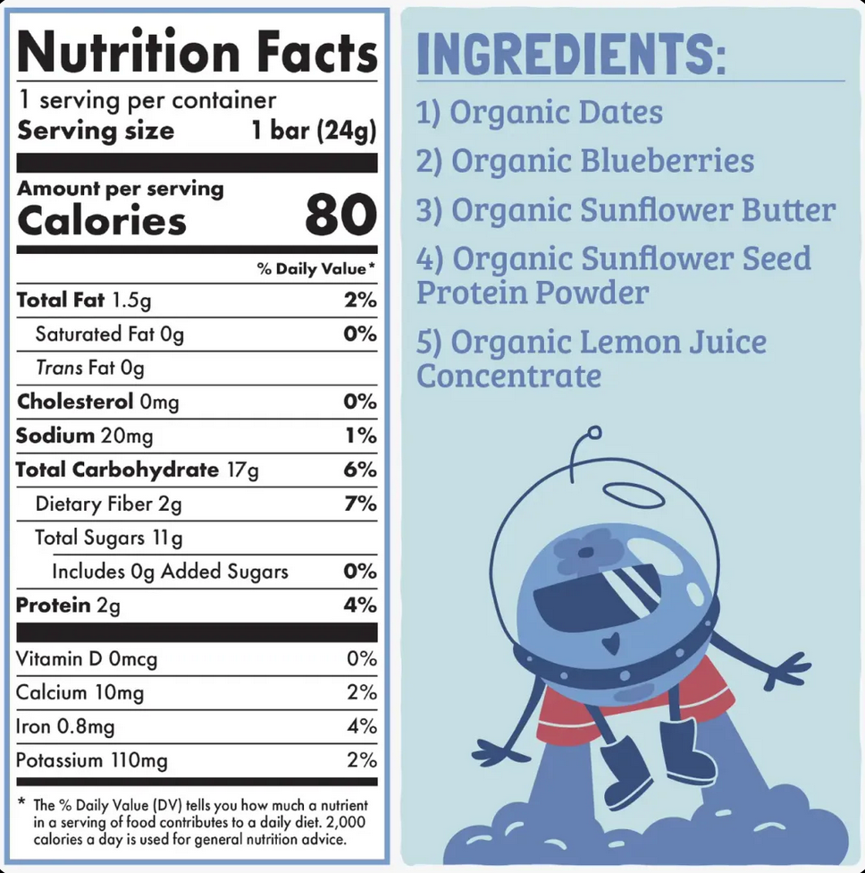 Skout Organic Blueberry Blast Kids Snack Bar