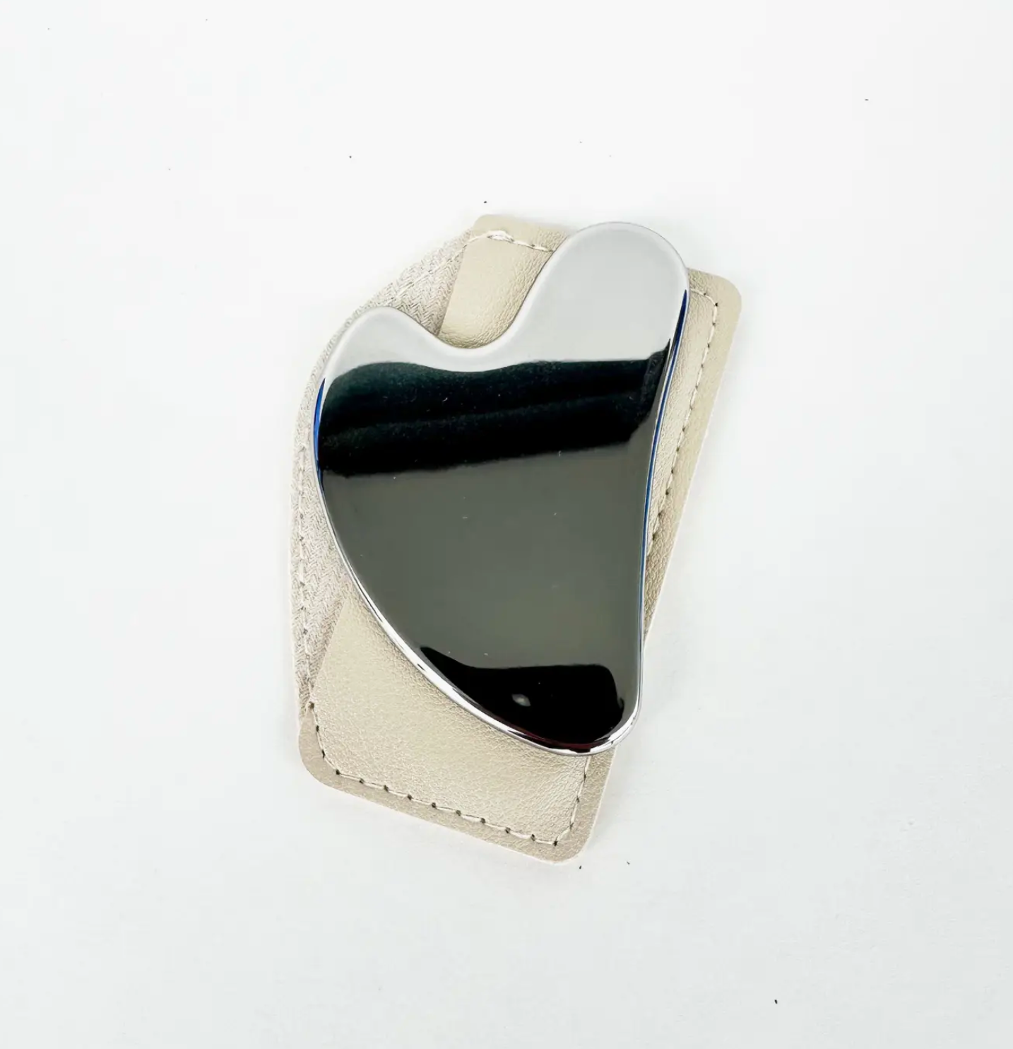 Stainless Steel Gua Sha with Leather Case