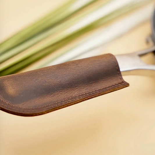 Leather Hot Handle, Panhandle Potholder Holder For Cast Iron