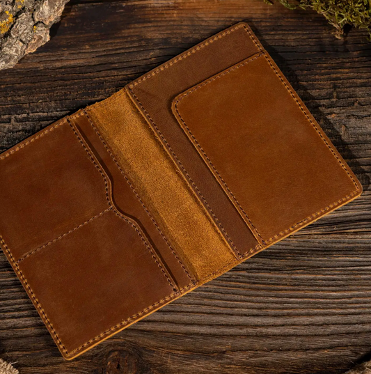 Leather Passport Holder Case