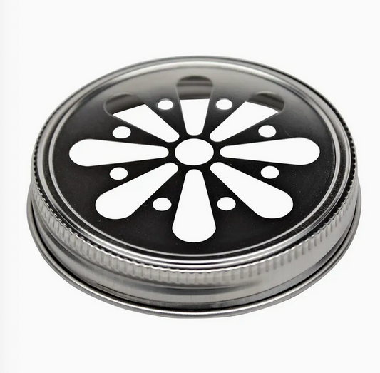 Stainless Steel Daisy Cut Lid For Mason Jars