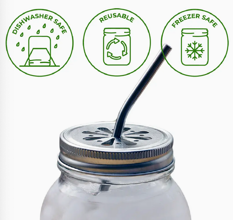 Stainless Steel Daisy Cut Lid For Mason Jars