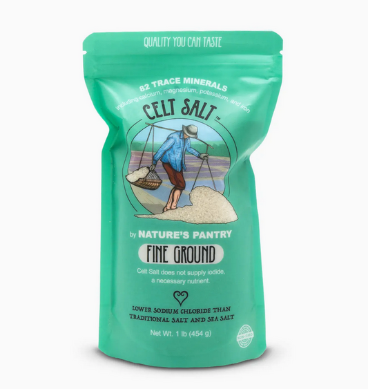 Celtic Sea Salt, Fine Ground - 1lb (16oz) Resealable Bag›
