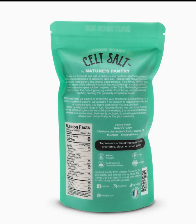 Celtic Sea Salt, Fine Ground - 1lb (16oz) Resealable Bag›