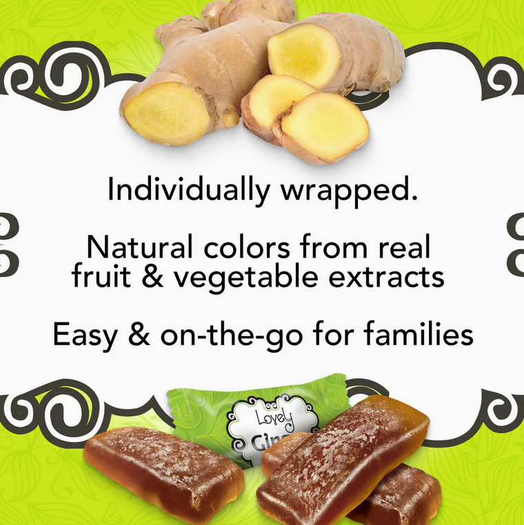 Original Ginger Chews Candy - Gluten Free, Vegan, Non-Gmo