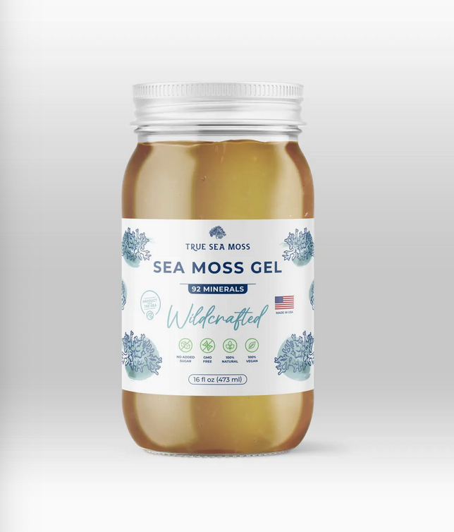 Sea Moss Gel Wildcrafted 92 Minerals Apple