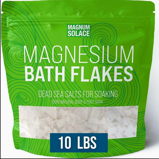 Magnesium Bath Flakes, Dead Sea Bath Salts, Bath Soak