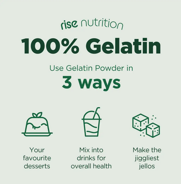 Gelatin Powder Unflavored | Grass-Fed Beef | (8 oz / 240g)