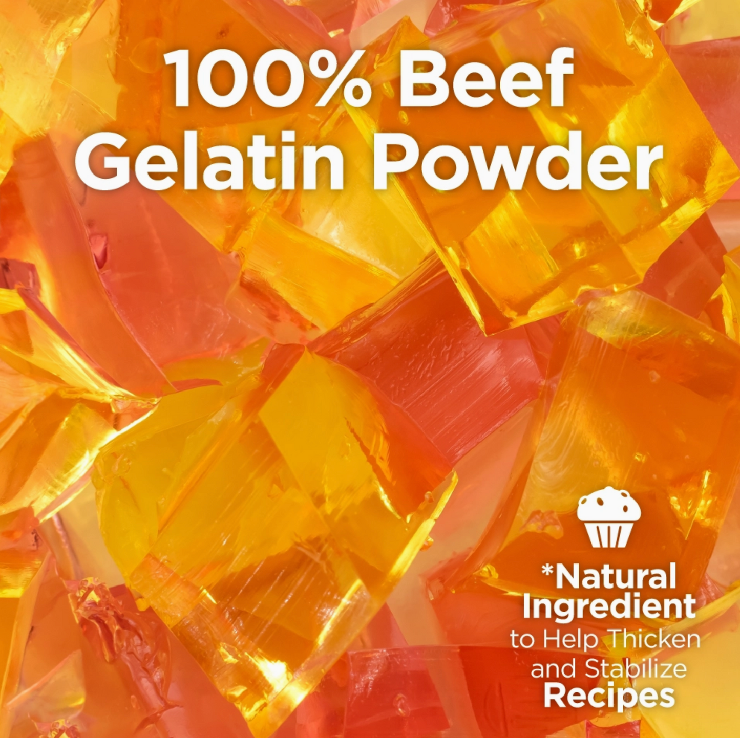 Gelatin Powder Unflavored | Grass-Fed Beef | (8 oz / 240g)