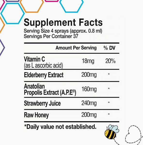 Elderberry+Propolis Kids Daily Throat Spray, 1 Fl oz
