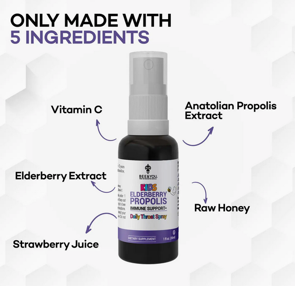 Elderberry+Propolis Kids Daily Throat Spray, 1 Fl oz