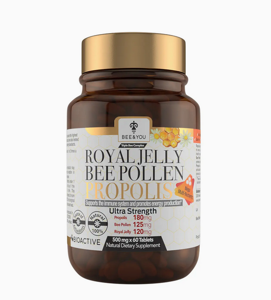 Royal Jelly + Bee Pollen + Propolis Tablets (Ultra Strength)