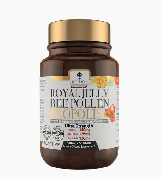 Royal Jelly + Bee Pollen + Propolis Tablets (Ultra Strength)