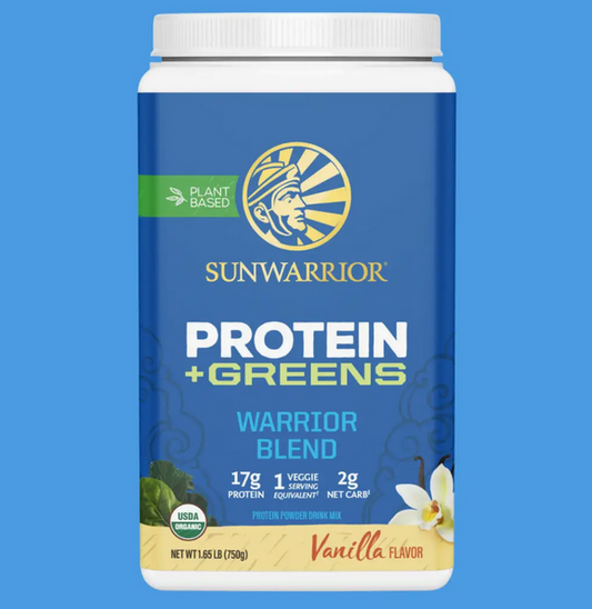 Warrior Blend + Greens Vanilla - Vegan Pea Protein Powder