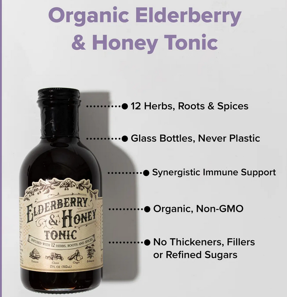 Elderberry & Honey Tonic 16 oz