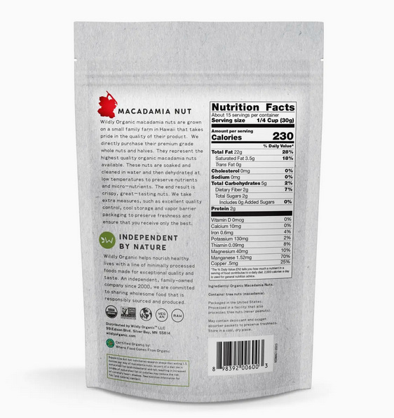 Organic Macadamia Nuts
