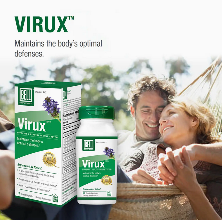 Virux™ w/ 1000mg L Lysine, Red Marine Algae & More 60 Vcap