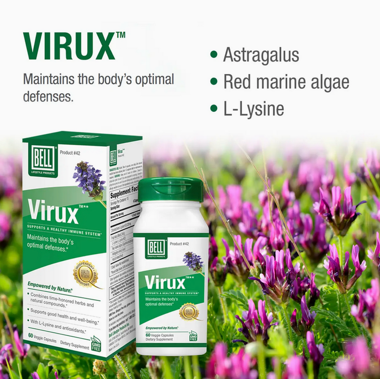 Virux™ w/ 1000mg L Lysine, Red Marine Algae & More 60 Vcap