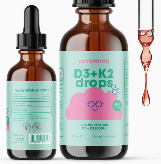 D3 & K2 Drops- The Sunshine Vitamin for Children
