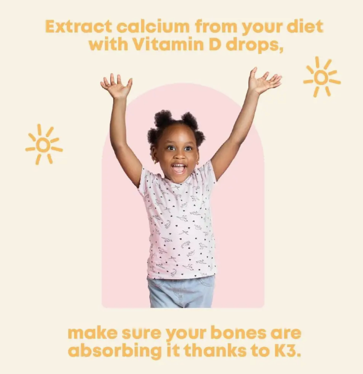 D3 & K2 Drops- The Sunshine Vitamin for Children